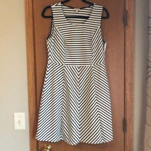 Striped a line dress